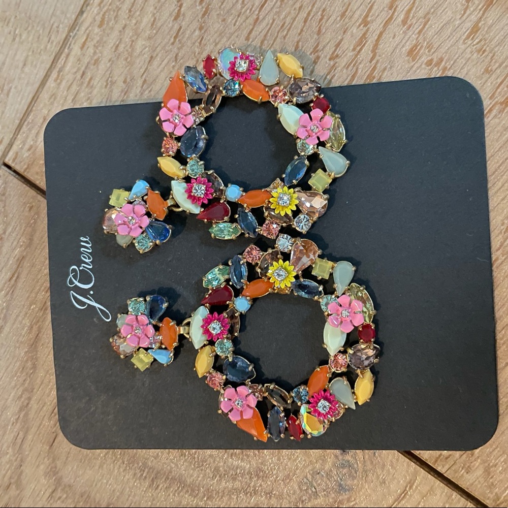 Jcrew flower earrings